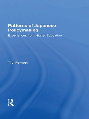 cover image of Patterns of Japanese Policy Making